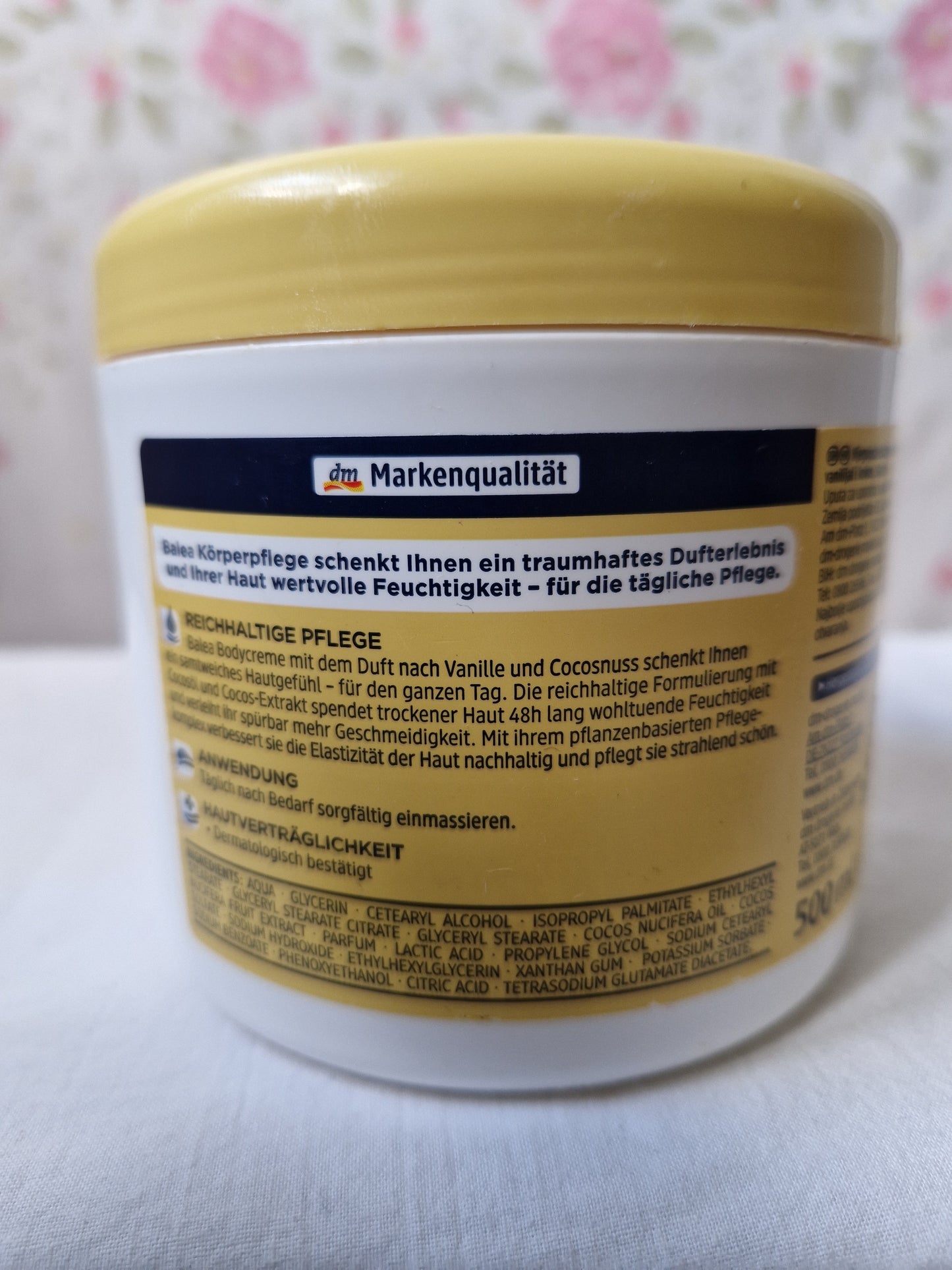 BALEA CREME TRES HYDRATANTE A BASE DES VAVILLE ET COCO 500ML