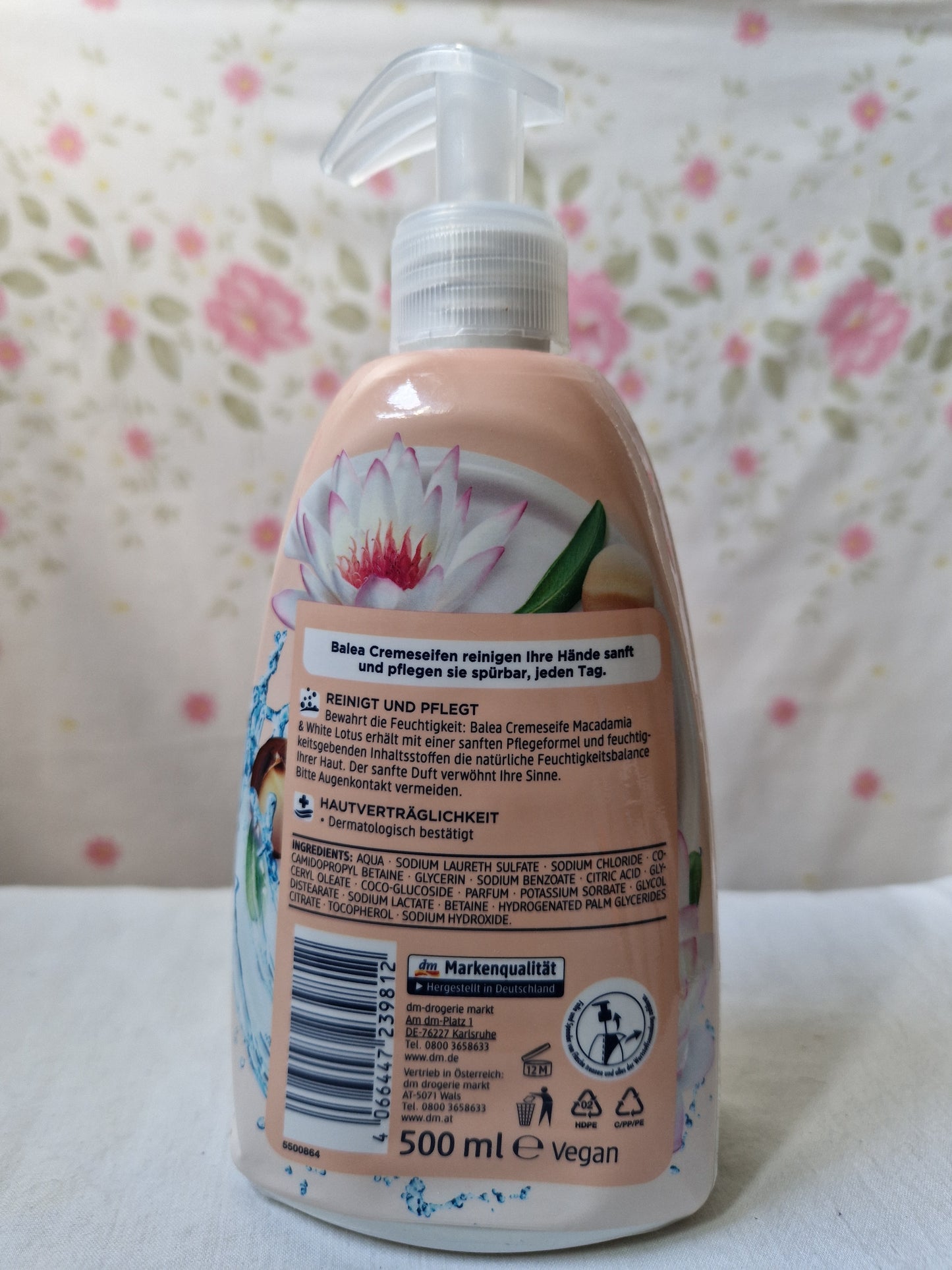 BALEA gel douche a base de macadamia et lotus blanc 500ml