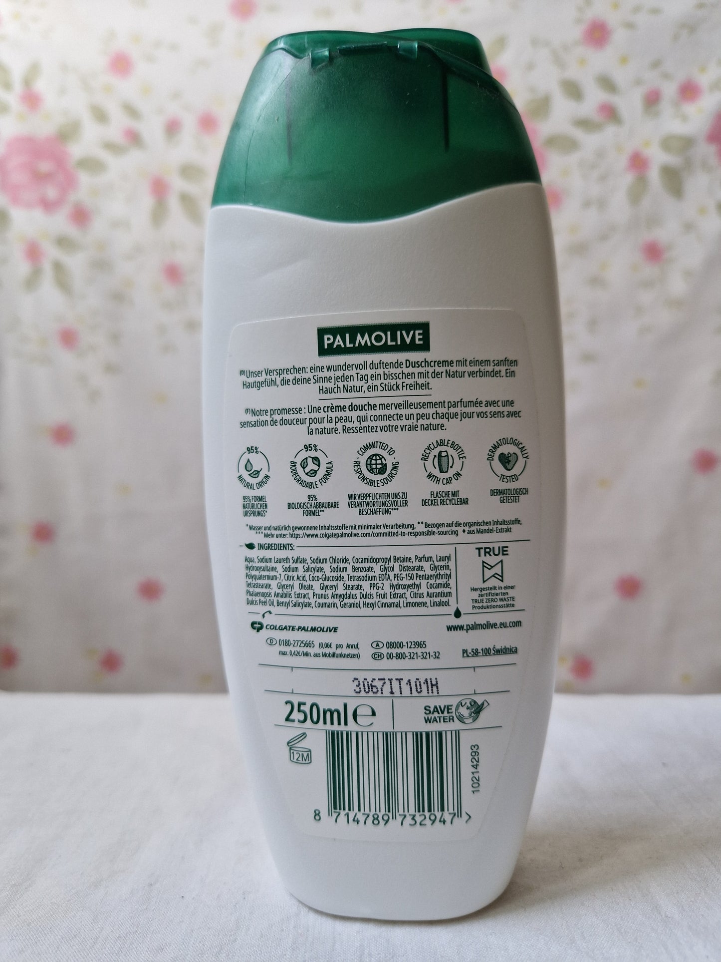 Palmolive gel douche orchidee et lait 250 ml