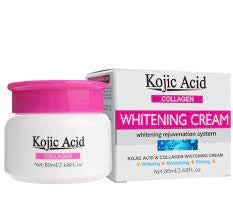 Crème de visage éclaircissante à base de kojic , collagene