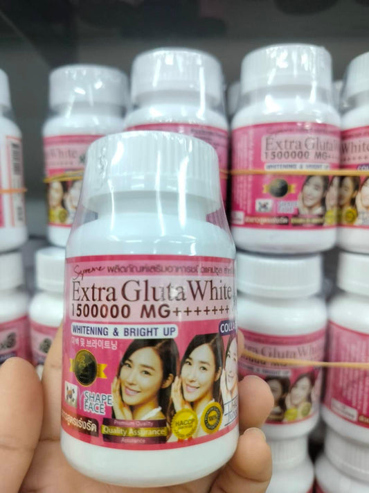 SUPRÊME EXTRA GLUTA WHITE 150000MG 30 GÉLULES BLANCHISSANT, glutathione, collagène, vitamine C