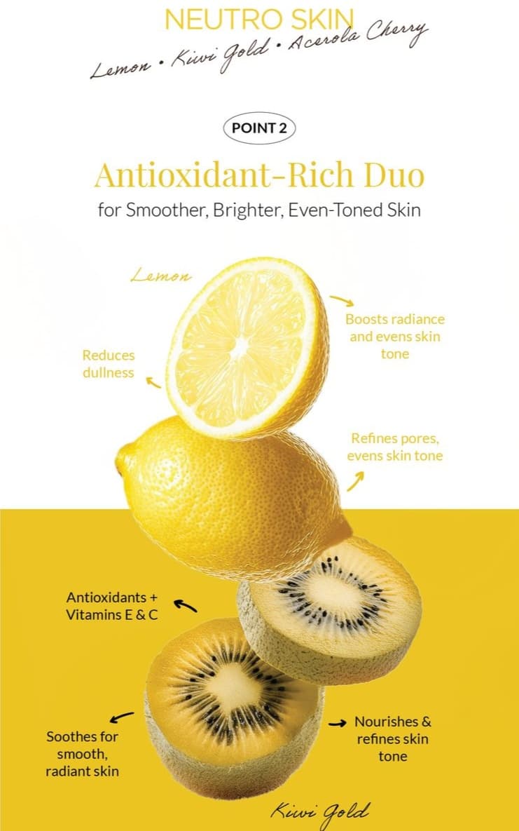 NEUTRO SKIN VITAMINE C ET COLLAGÈNE TRAITE LES IMPERFECTIONS DE LA PEAU ET DU VISAGE