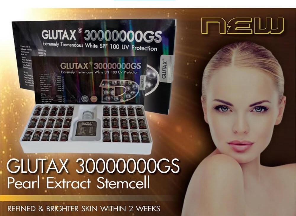 Glutax 30000000gs injection blanchissant traite des tâches vergetures, imperfections de la peau authentique