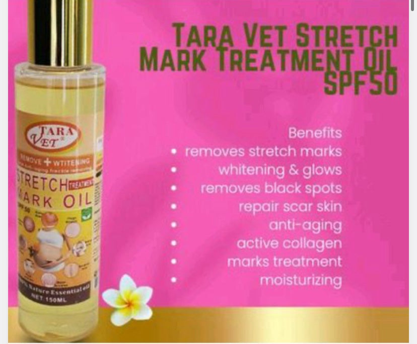 Tara vet traitement efficace contre les vergetures huile 150ml