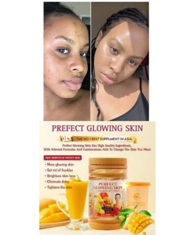PERFECT GLOWING SKIN L GLUTATHIONE COLLAGÈNE ECLAIRCISSANT, X2 VITAMINE C ASCORBIC