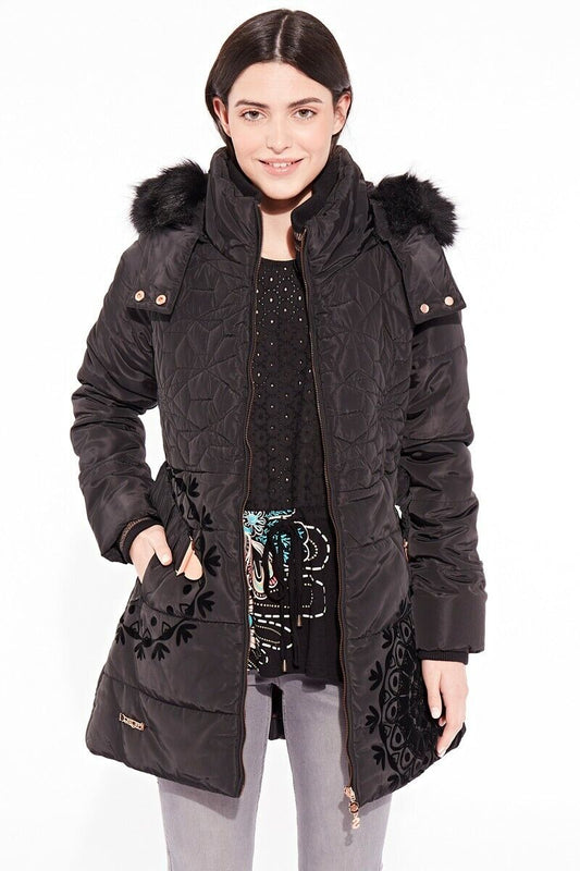 DESIGUAL DOUDOUNE LIGHT LONGUE À CAPUCHE TAILLE 42