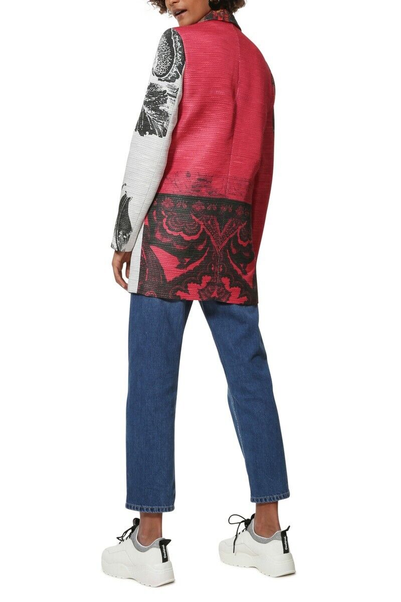 DESIGUAL VESTE ROUGE ET BLANC TENDANCE TAILLE 44