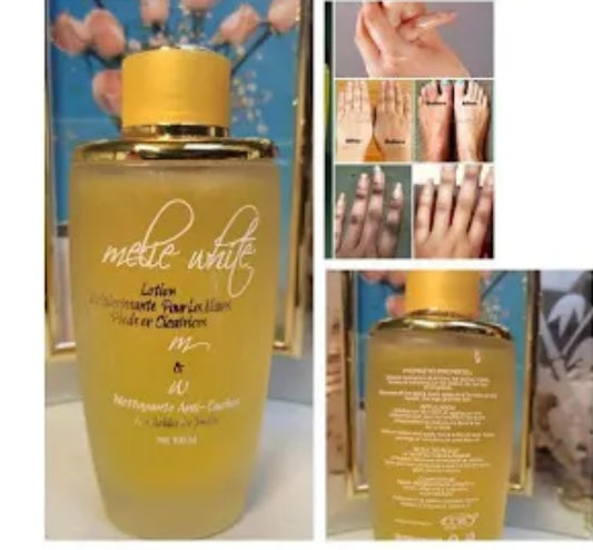 MELI WHITE LOTION ECLAIRCISSANT CONTRE LES TACHES SOMBRES ( QUINTOS GENOUX, COUDES...