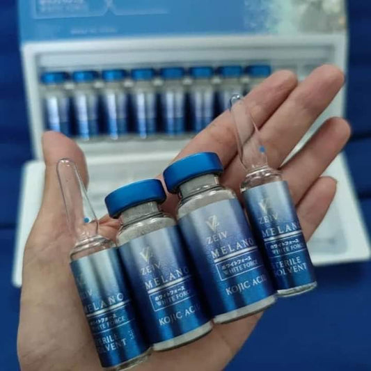 Melano defiant 10 ampoules d'acide kojic injections anti tache blanchissant