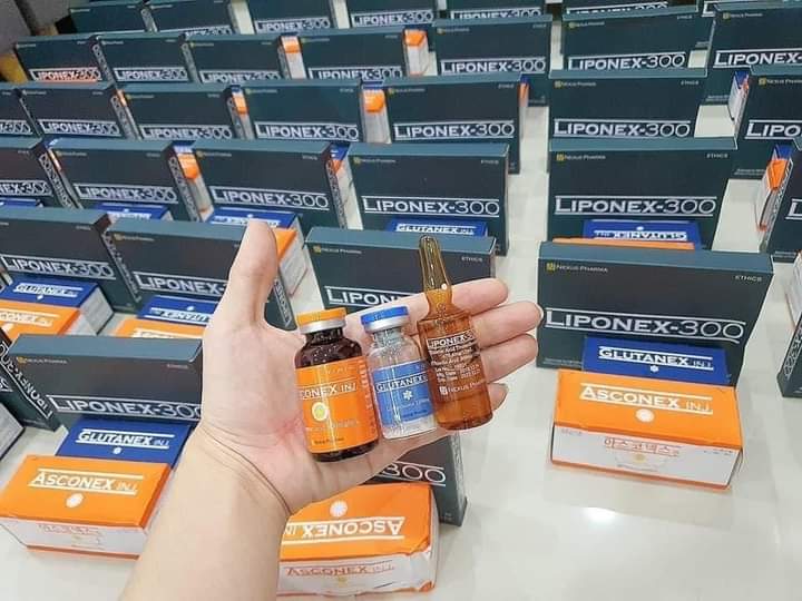 GLUTANEX INJECTION BLANCHISSANT PERMANENT GLUTATHIONE ,VITAMINE C, THIOTIC 30 AMPOULES 2 mois