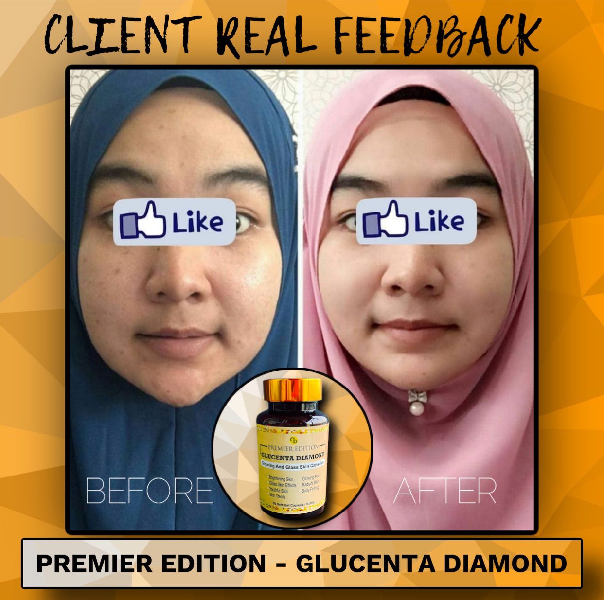 Glucenta Diamond Glutathione 60 gélules Blanchissant Anti imperfections