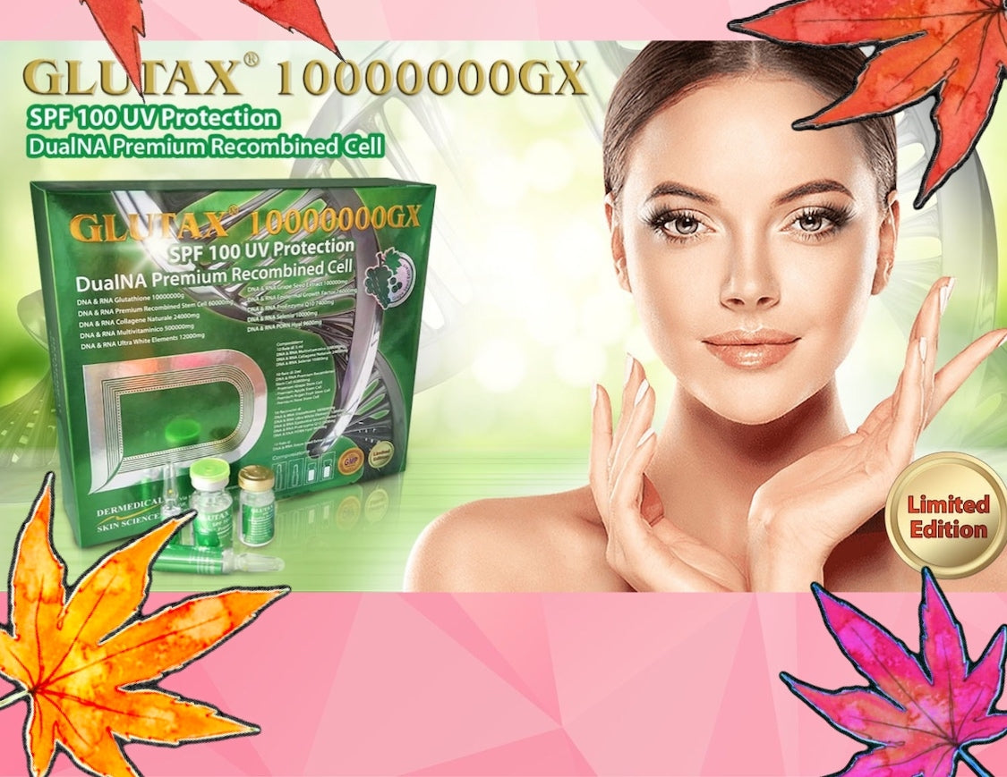 Glutax 10000000GX injection blanchissant permanente anti imperfections teint parfait