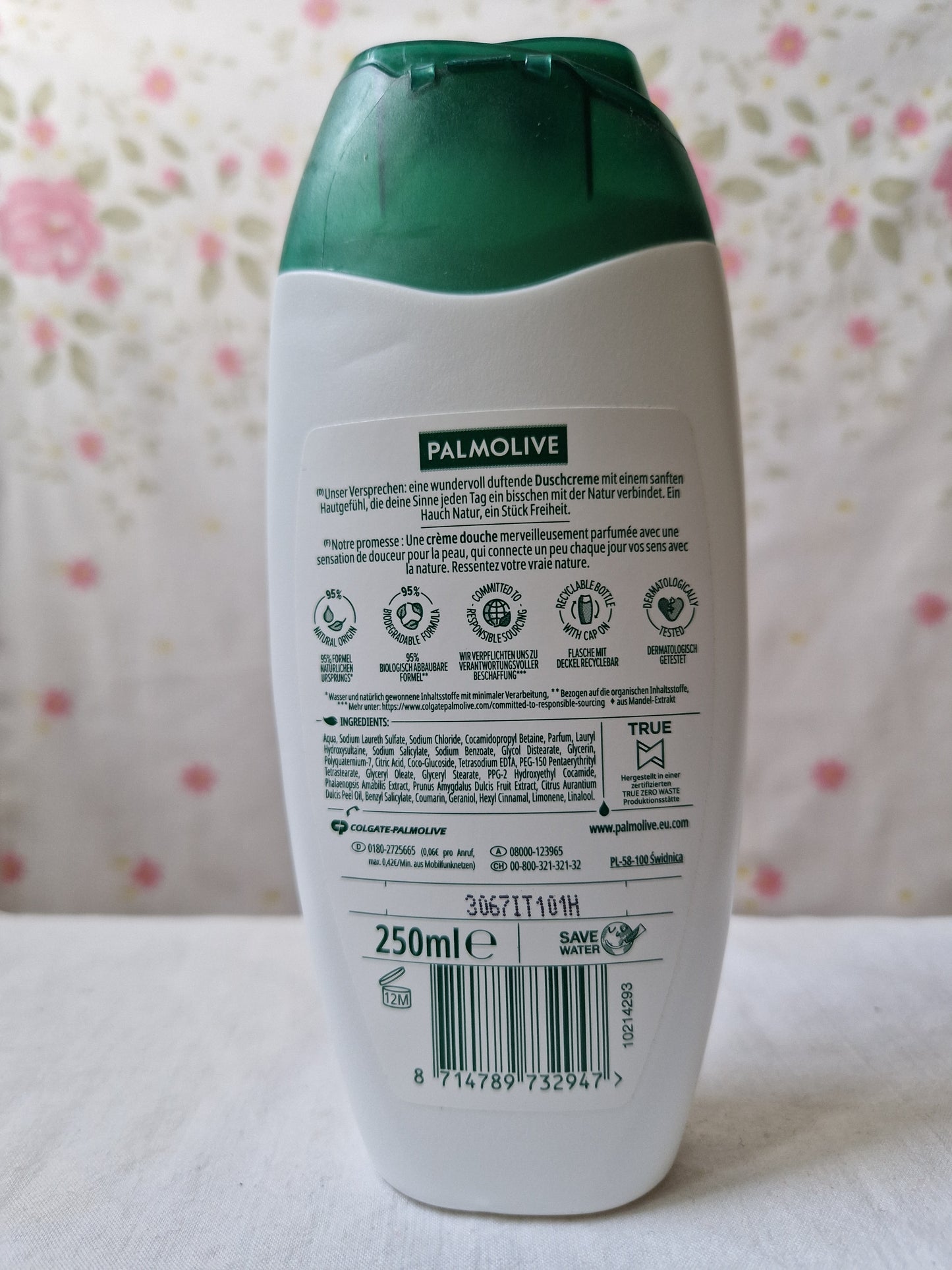 Palmolive gel  douche orchidee et lait 250 ml