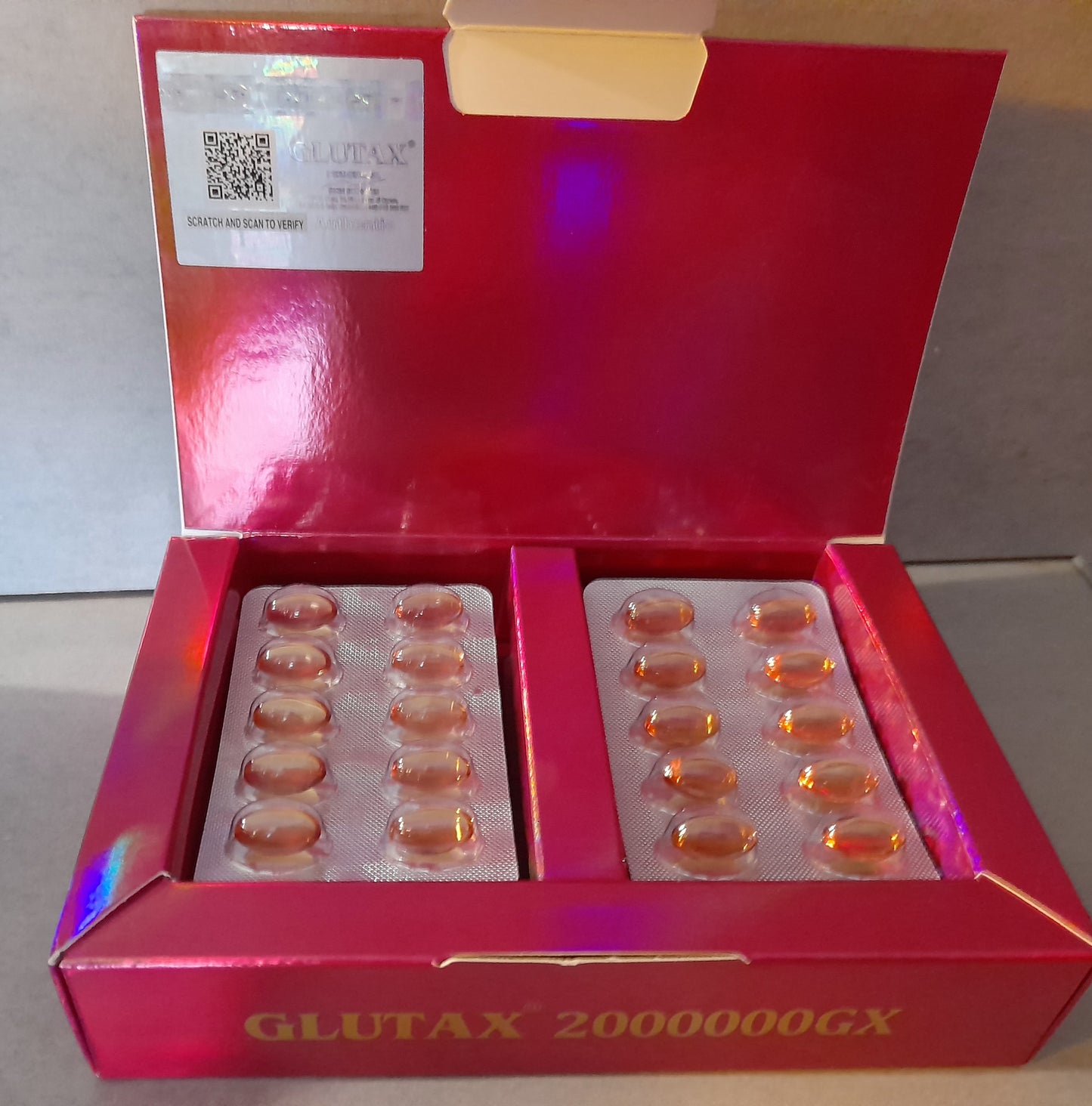 GLUTAX 2000000GX GELULES BLANCHISSANT 60 SOFT GEL