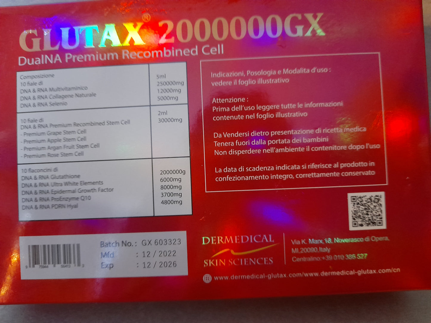 GLUTAX 2000000GX GELULES BLANCHISSANT 60 SOFT GEL