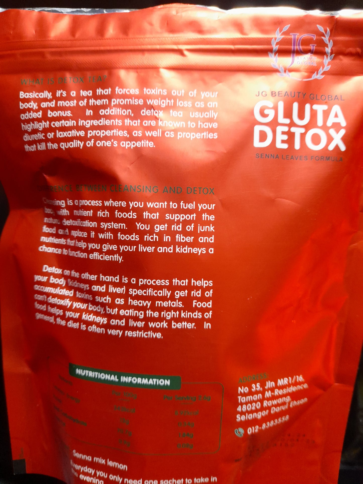 THE DETOXIFIANT ET AMINCISSANT GLUTA DETOX NATUREL 20 SACHETS