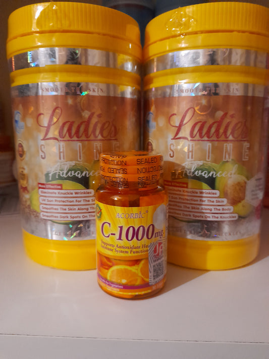 X2 ladies shine advanced anti quintos le top du blanchissament , vitamine c ascorbic antioxydant