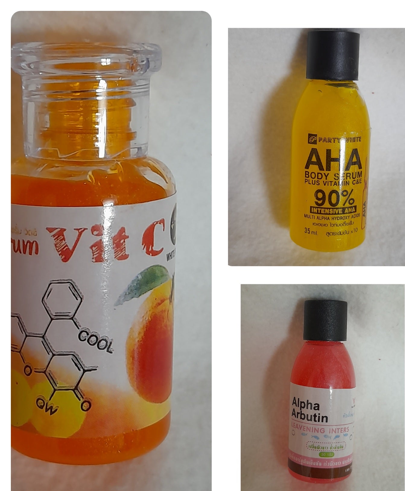 Sérum vitamine c,  aha, alpha arbutin trio blanchissant 35ml