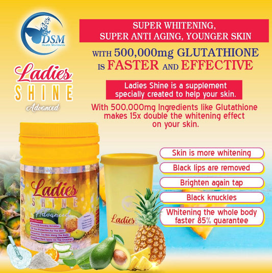 Ladies shine glutathione blanchissante advanced poudre