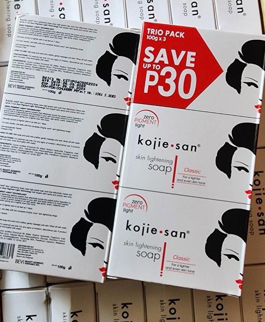 X3 KOJIE•SAN SAVON  ECLAIRCISSANT ORIGINAL CONTRE LES TÂCHES,  LES BOUTONS,  HYPER PIGMENTATION