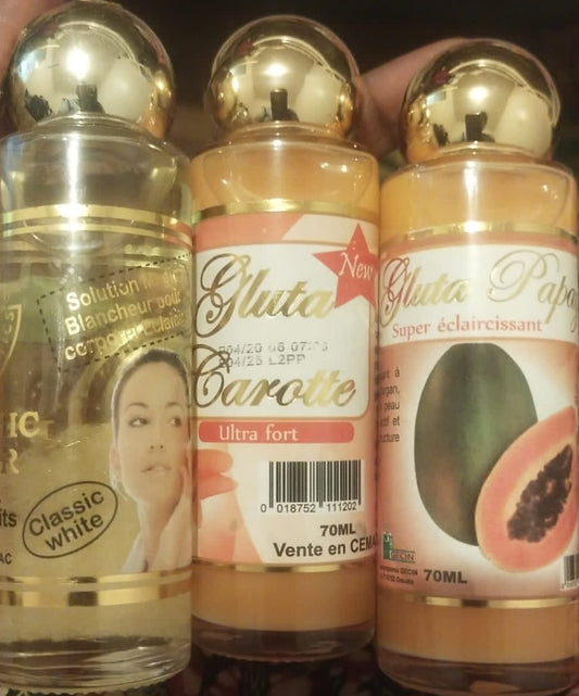 Gluta carotte,  Potion magique,  Gluta papaya concentré triplé action