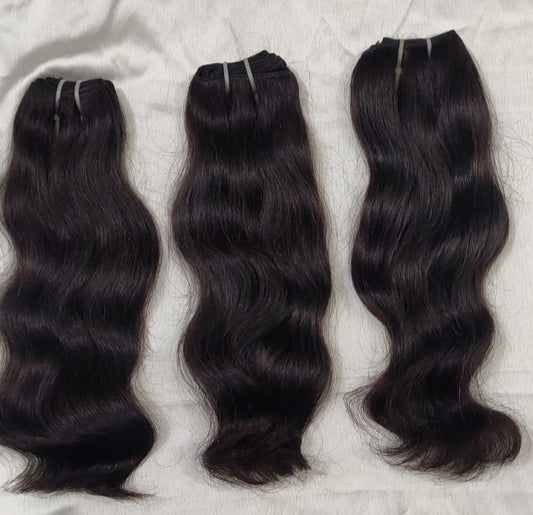 💞💞Tissages humain RAW hair cheveux indiens top qualité soyeux 3 bundles 16" ( 300g)💖💖