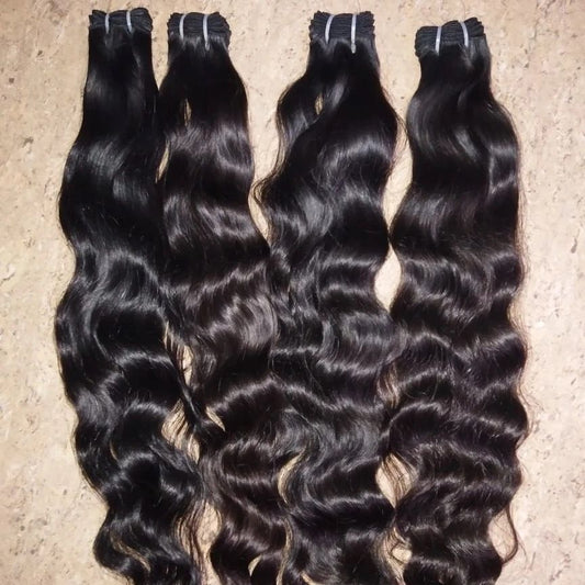 💞💞Humain RAW hair cheveux indiens meilleure qualité 4 bundles 24 pouces ( 400g)💗💗