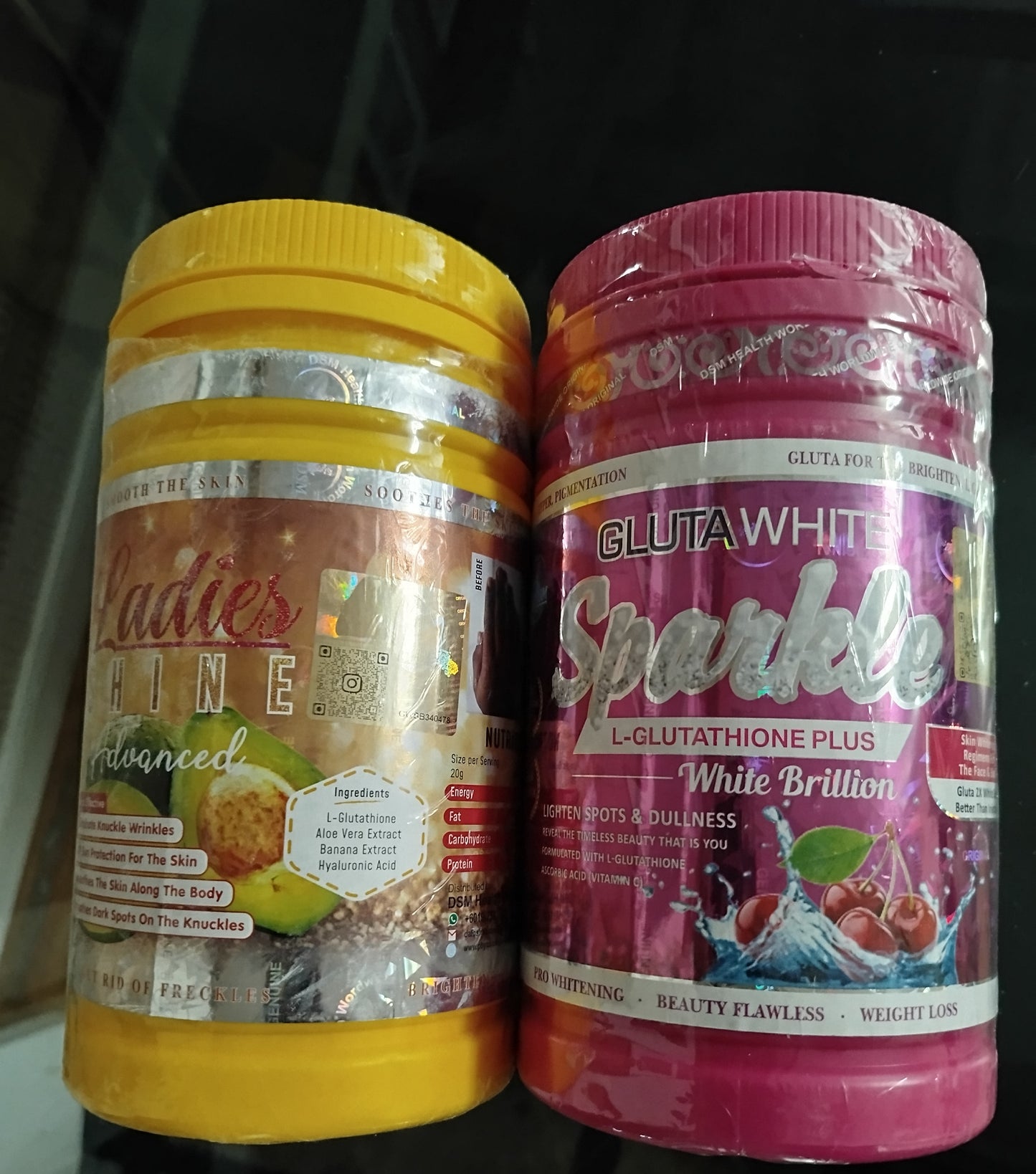 Ladies SHINE, gluta white SPARKLE glutathion, collagène