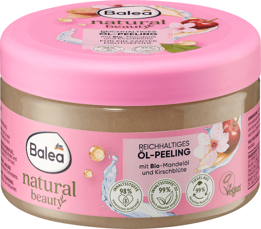 Balea gommage natural beauty ( corps et visage) 300ml peau morte