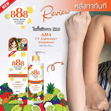 888 total double white lait et savon super éclaircissant alpha arbutin,  glutathione,  collagène 350ml, 80g