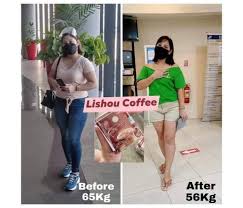 LISHOU SLIMMING COFFEE ( CAFÉ AMINCISSANT BRULE GRAISSE  COUPE FAIM ) 15 SACHETS