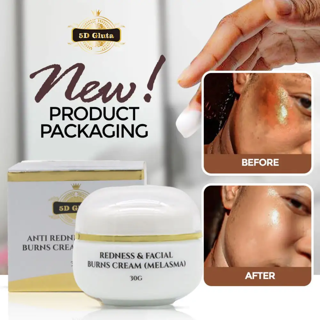 CRÈME ECLAIRCISSANTE VISAGE 5D GLUTA, HYPERPIGMENTATION, TÂCHES  30g
