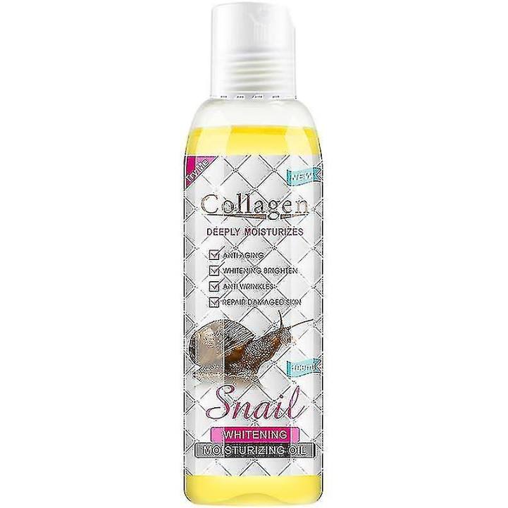 Collagène snail huile whitening unifiant , clarifiant embelisseur, tâches et vergetures 100ml