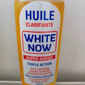 WHITE NOW HUILE SUPER ECLAIRCISSANT UNIFIANT ET CLARIFIANT TRIPLE ACTION anti tâches 125ml