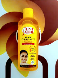 Teint jaune huile clarifiant éclaircissant anti tâches