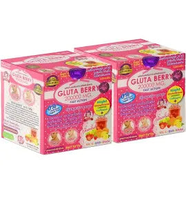 Lot 2 gluta berry collagene glutathione éclaircissant en poudre