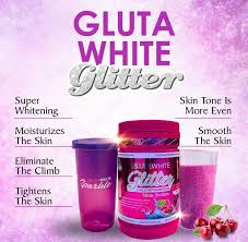 [ NEW❤] GLUTA WHITE GLITTER POUDRE BLANCHISSANTE GLUTATHIONE ET COLLAGÈNE 900G