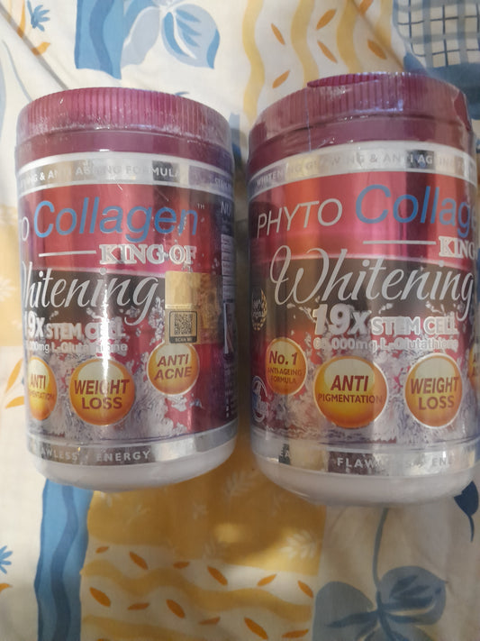 LOT 2 PHYTO COLLAGÈNE WHITENING GLUTATHIONE POUDRE BLANCHISSANT