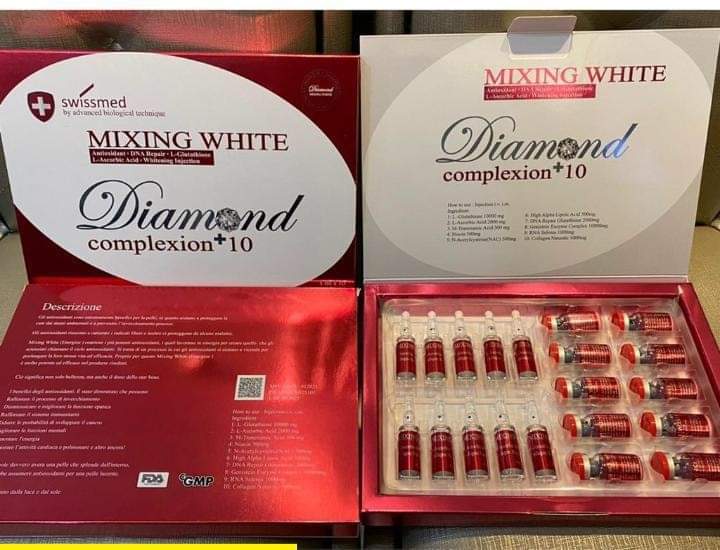 MIXING WHITE DIAMOND COMPLEXION 10INJECTION ECLAIRCISSANT ANTI VERGETURES ET ACNE