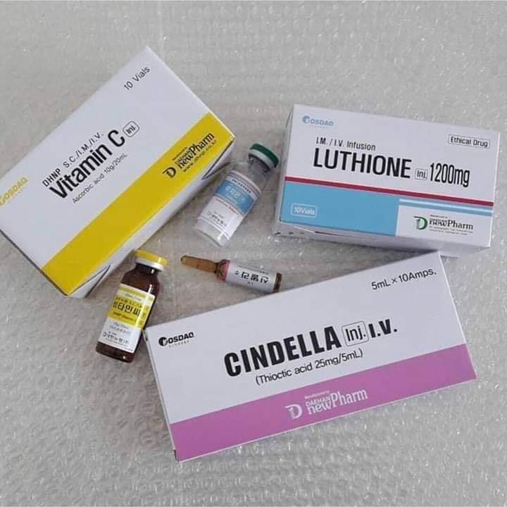 CINDELLA GLUTATHIONE INJECTIONS BLANCHISSANT  30 VIALS ( 2 MOIS)