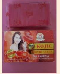 Savon éclaircissant gluta tomato à base de kojic, collagène, et glutathione, 200g